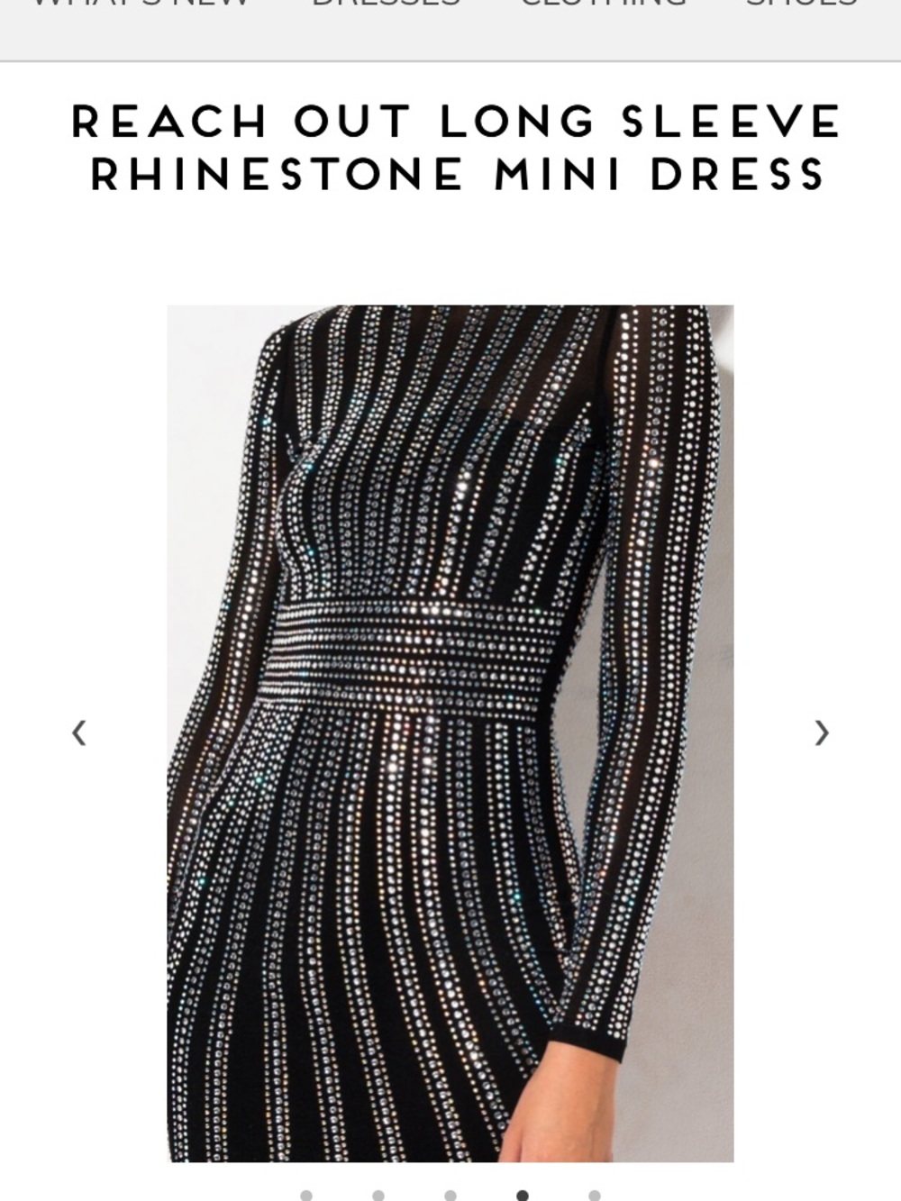 AKIRA Rhinestone Mini Dress - Picture 4 of 6
